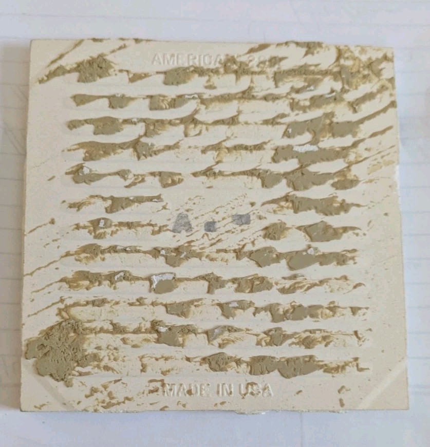 Vintage 4 1/4″ American Olean Tile Sandlewood / Suntan Light brown Reclaimed