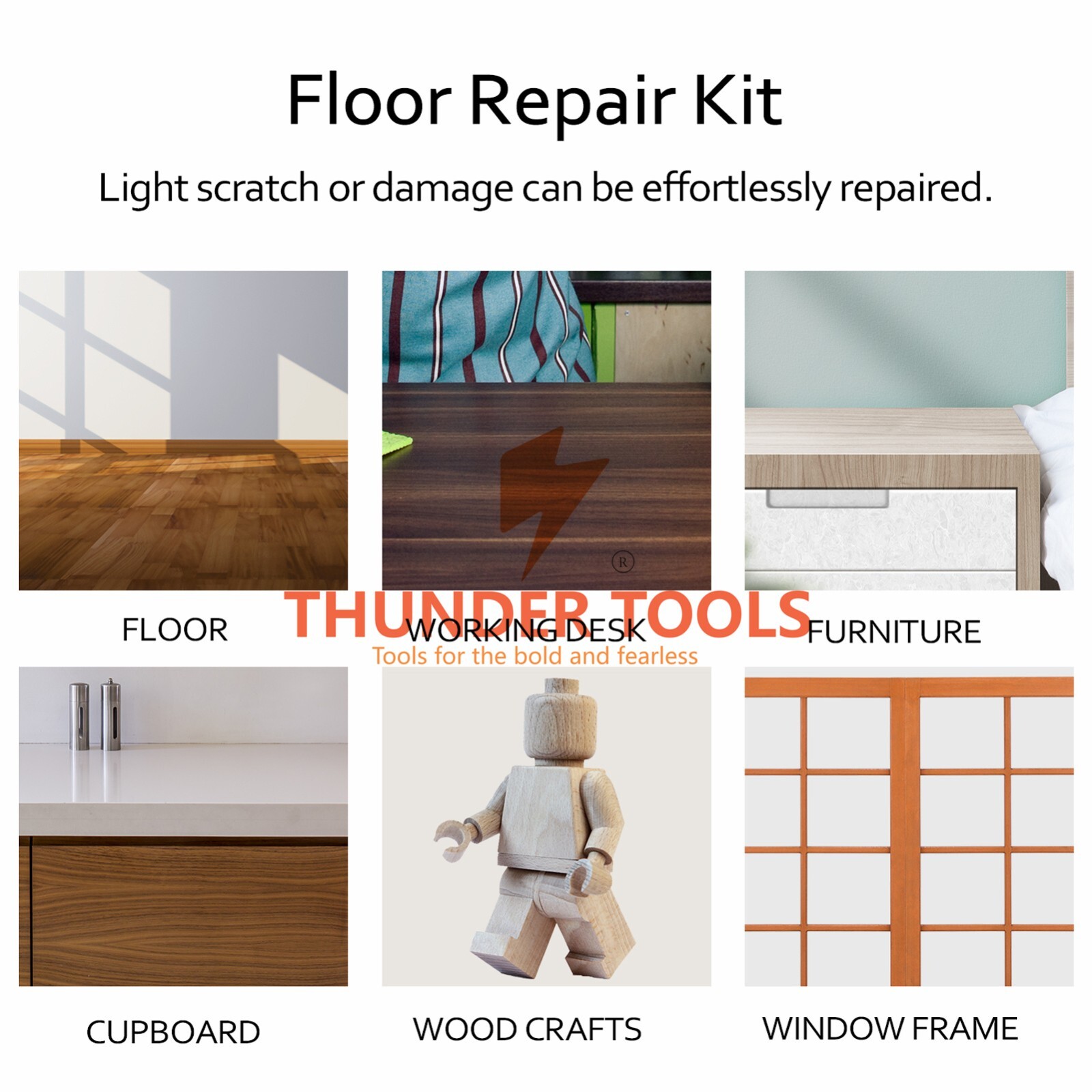 Household Laminate Repairing Kit Floor Repairs Kit DIY Multifunctional Wood