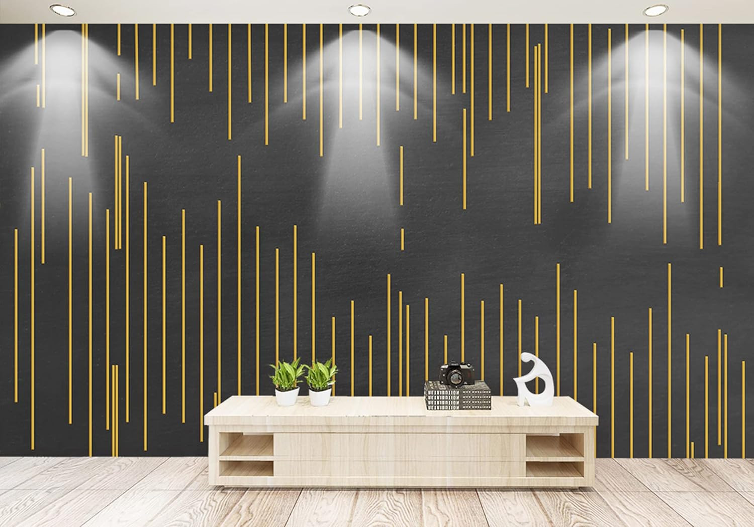 16.4Ft Shiny Gold Peel and Stick Molding Trim, Flexible Mirror Wall Ceiling Floo