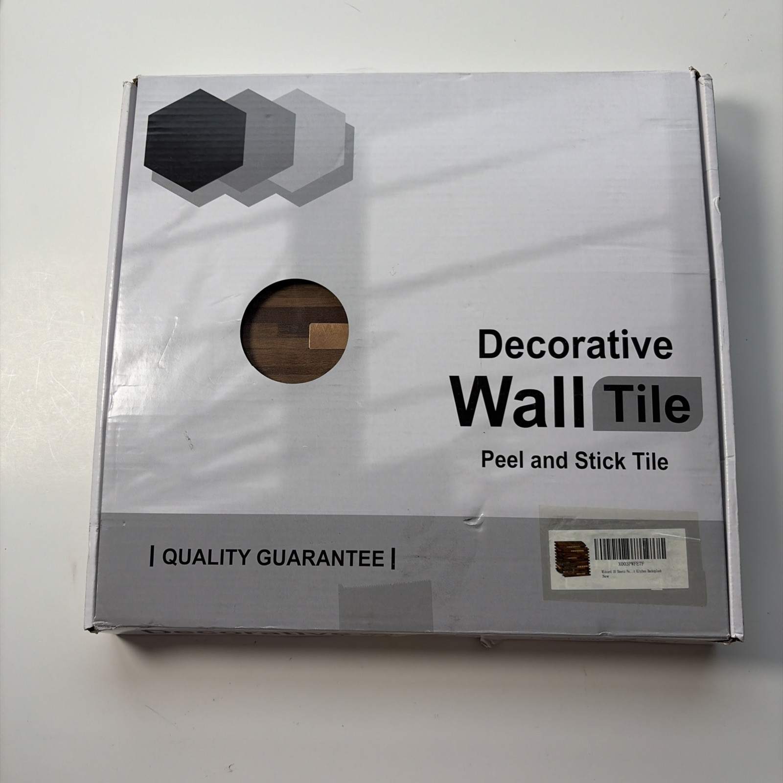 Midcard 10 Sheets Peel and Stick Backsplash PVC Wall Tile