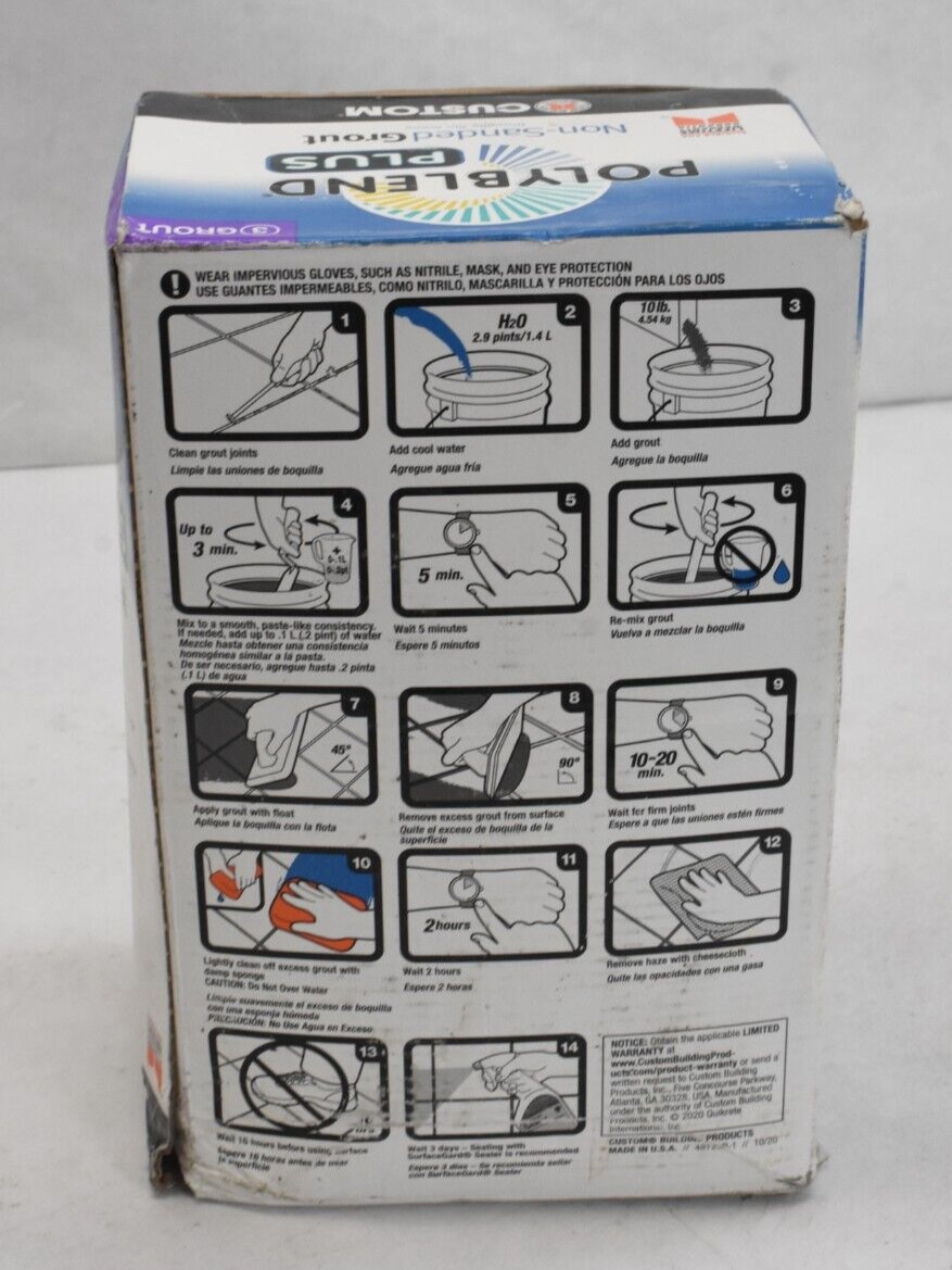Polyblend Plus Non Sanded Grout for Grout Joints Up 1/8″ 3 Grouts Arctic White