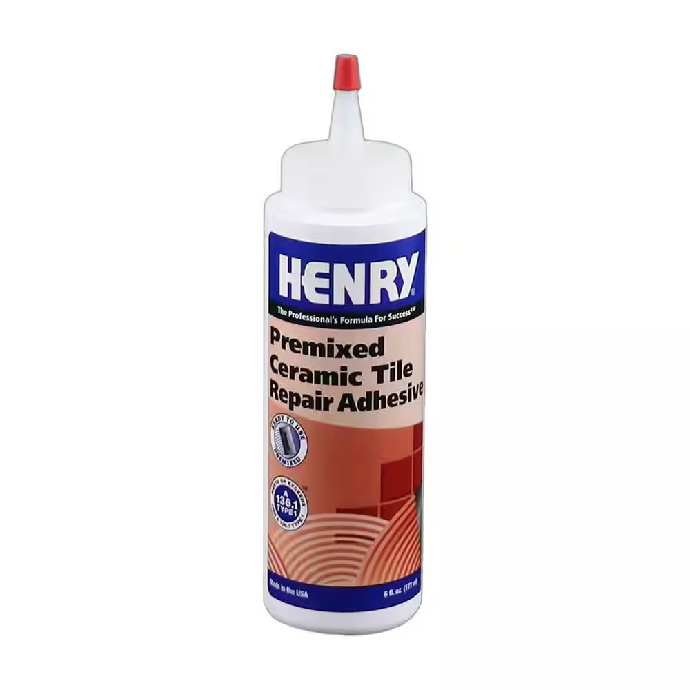 Ceramic Tile Repair 6 Oz. Premixed Adhesive, Hr. Dry Time 24-Hours, Tile and Sto