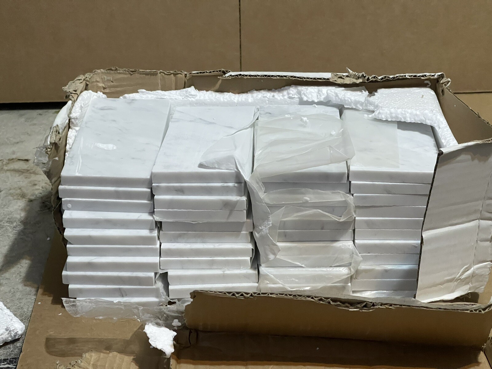 ⭐️ New 1 tile Carrara 3×6 Polished Marble Tile Backsplash Wall Floor