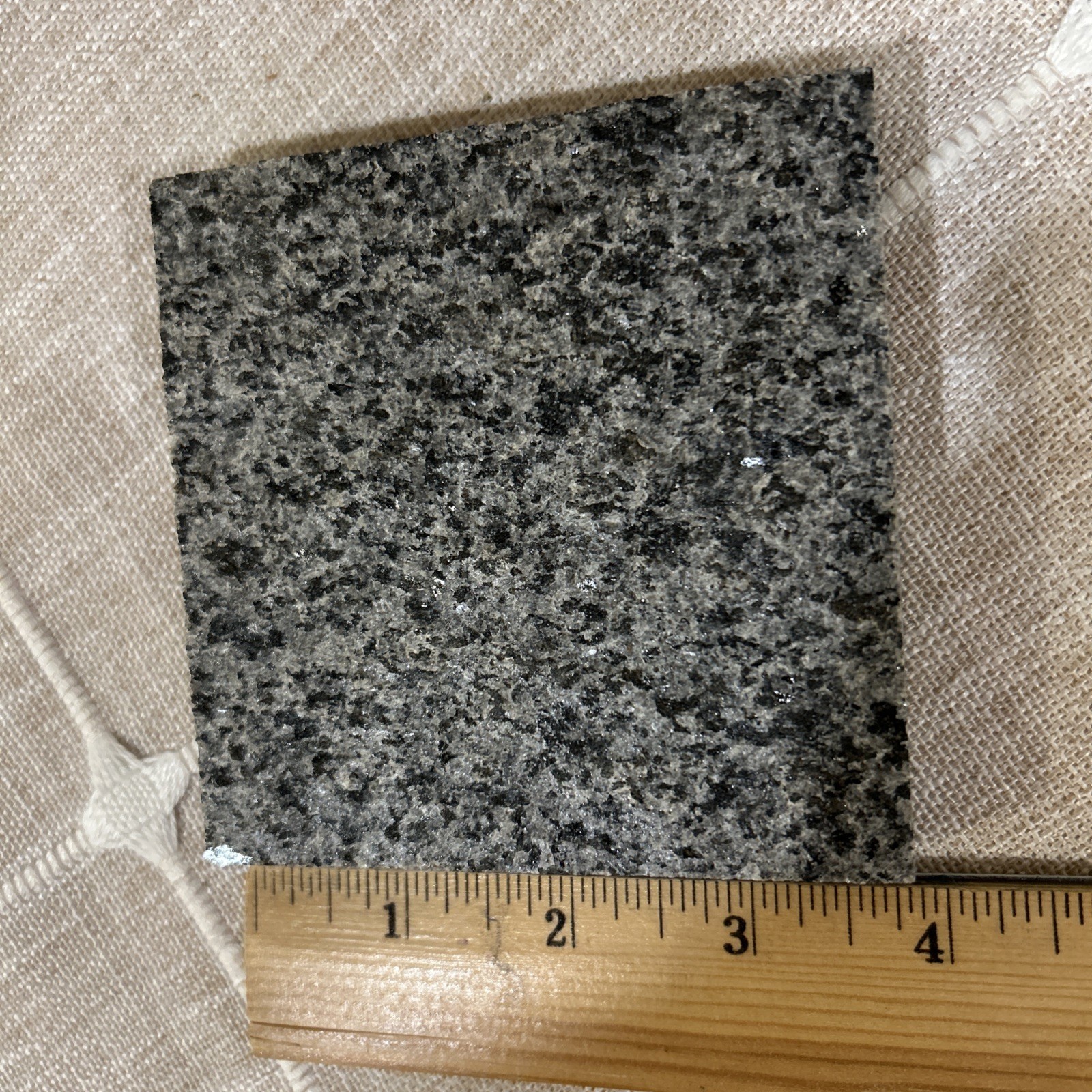 Coldspring Granite Academy Black Thermal Sample Quarry Tile Paver Stone 4×4 4″sq