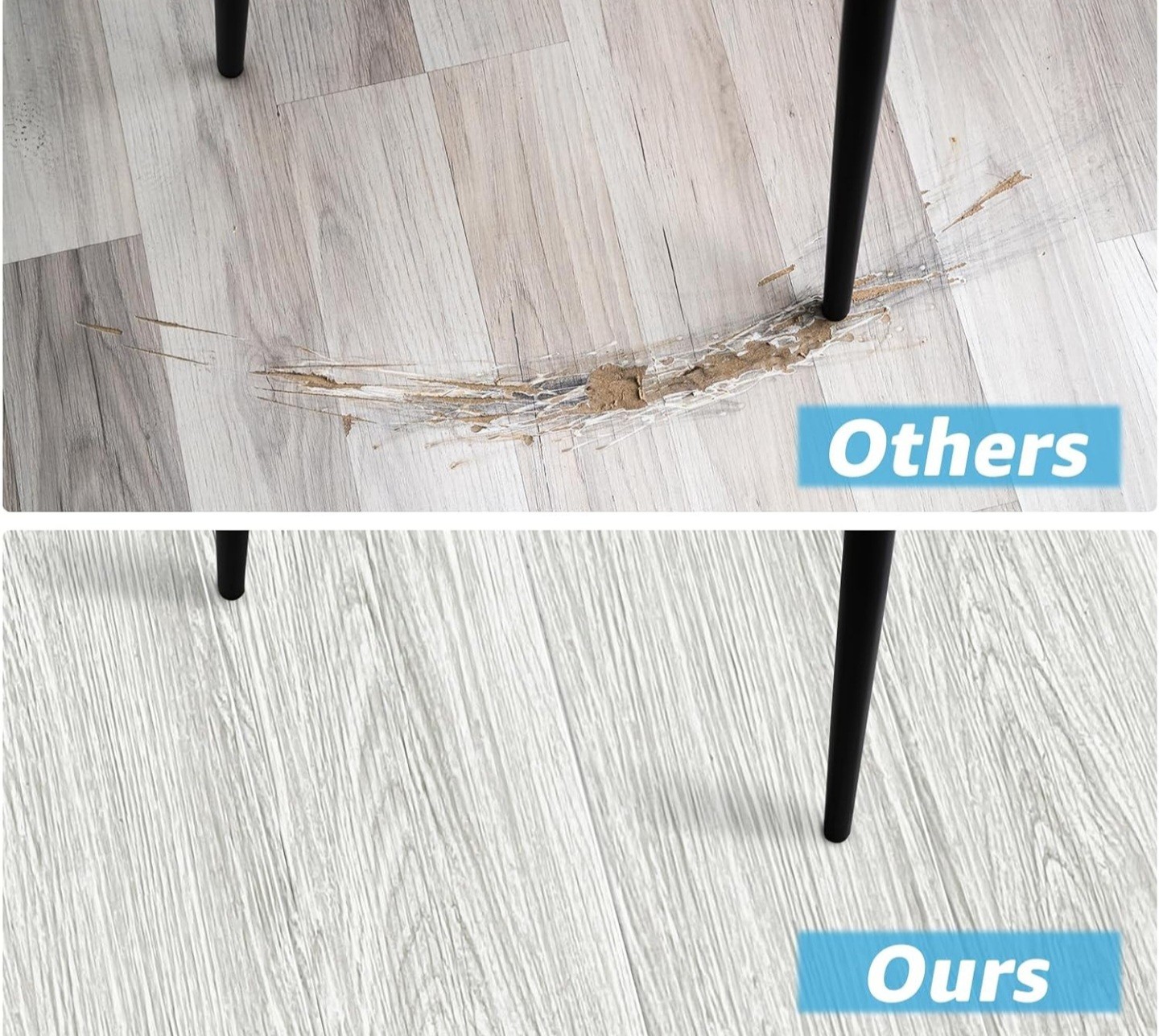 Waterproof Rigid Core Gray Wood Look Click-Lock Vinyl Planks 36×6 18pc 27sf