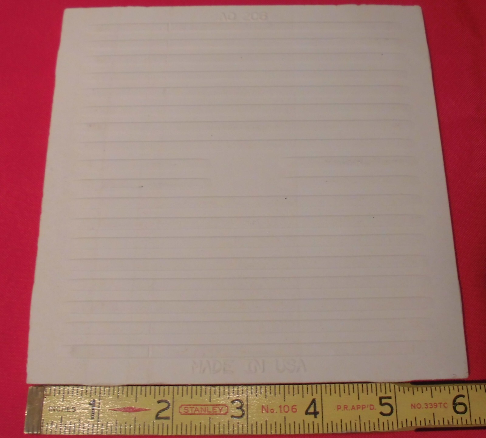 1 pc. 6″ X 6″ Matte Ceramic Tiles *Sterling Silver Gray* American Olean, NEW