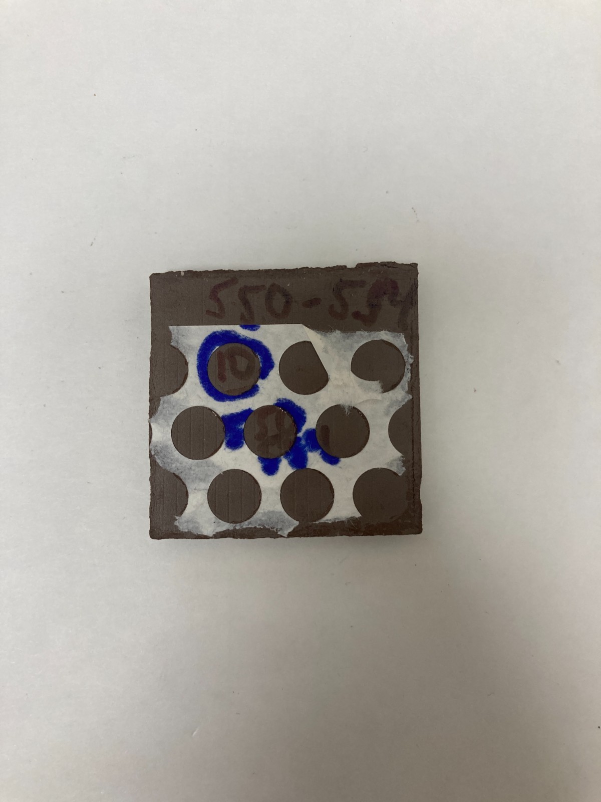 2×2 Tile Glossy Chocolate Brown Square Wall Remodel Ceramic C#550-554 Sample