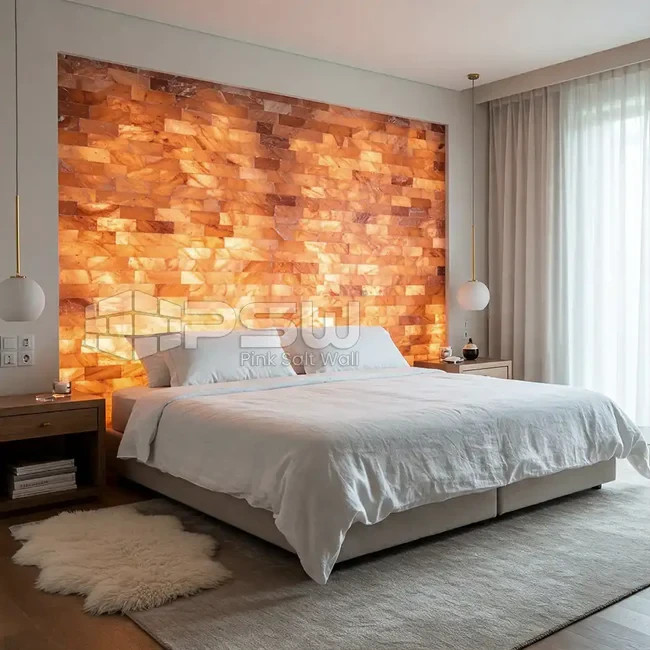 Himalayan Salt Tiles 8x4x1 for Sauna Wall – Pink, Multi-Pack + Free Salt Glue