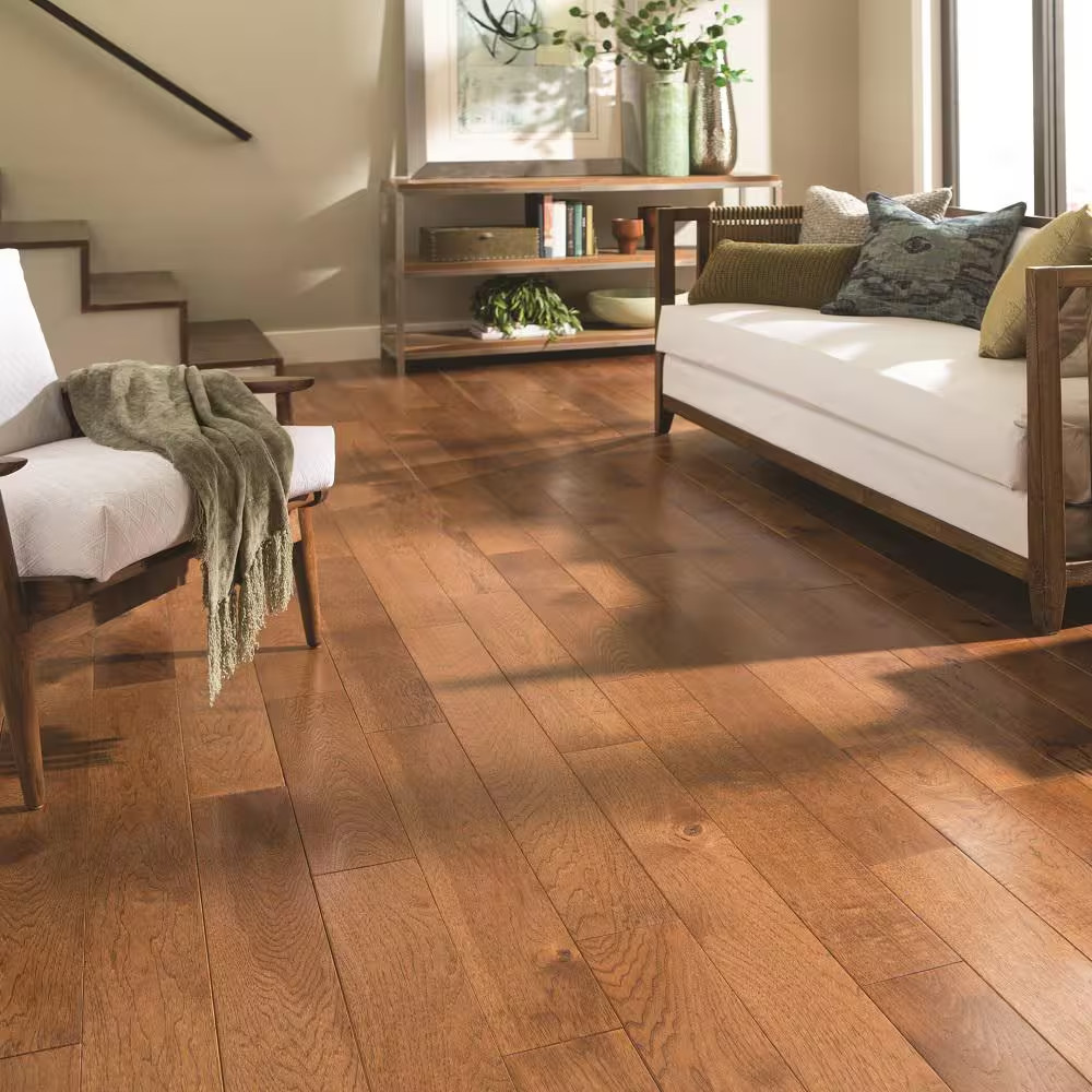 Nuthatch Hickory 3/4 In. T X 5 In. W Smooth Solid Hardwood Flooring (20 Sq.Ft./C