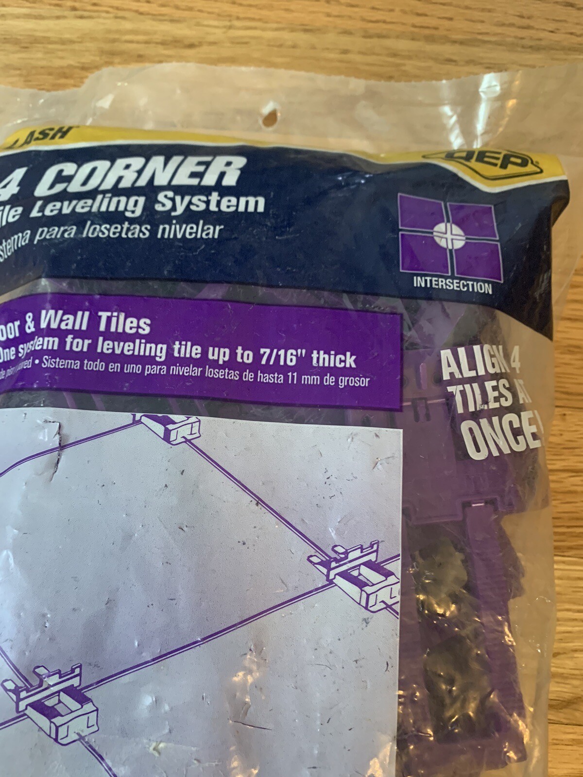 QEP Lash 4 Corner Tile Leveling System 7/16” Thick 50 Pk For Floor & Wall Tiles