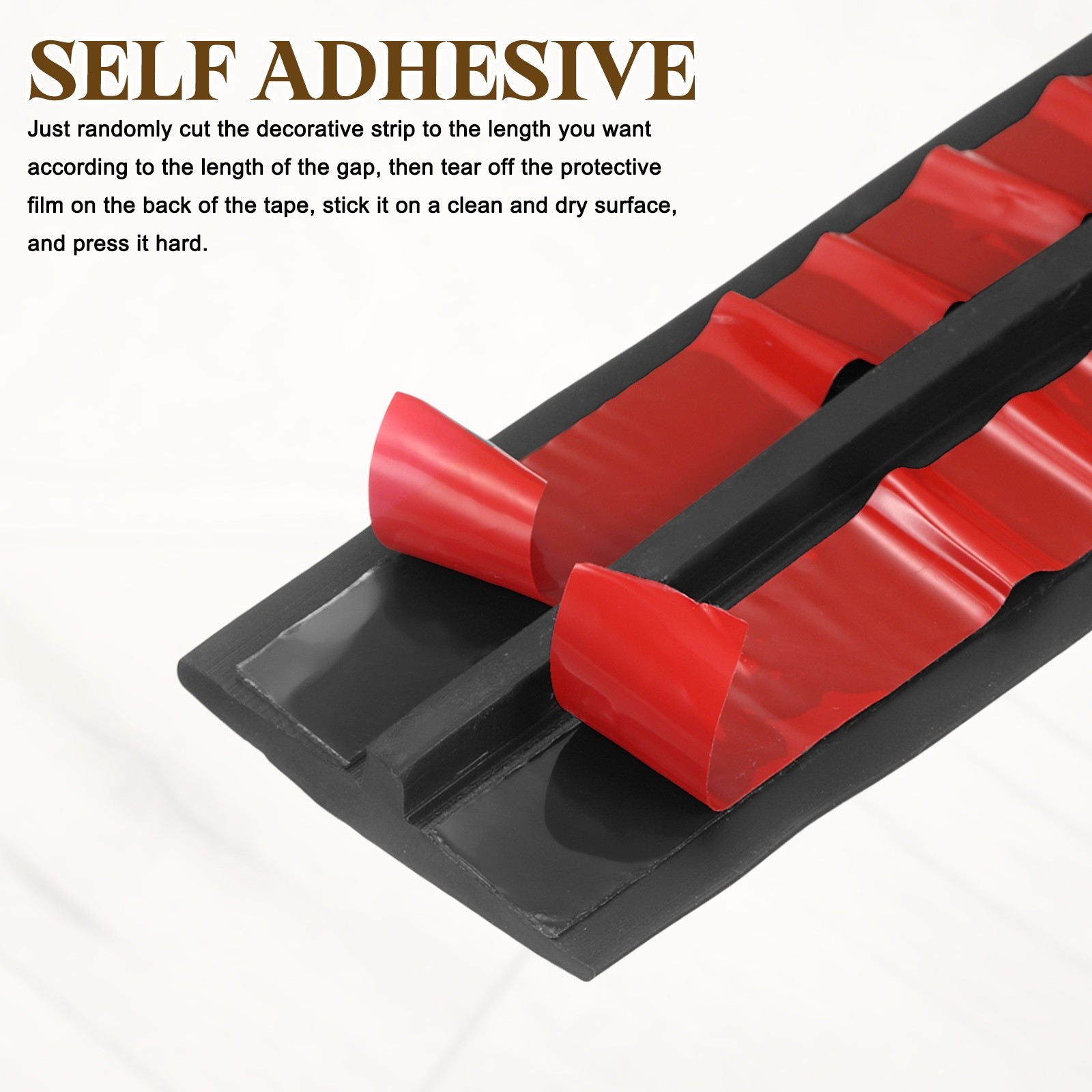 T-Molding Transition Strip, 3.28 Ftx1.57″ Flooring Edging Trim, Black