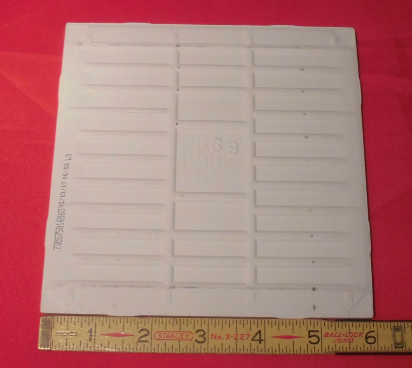 1 pc. *Gloss White #SL10* Ceramic Tile; 6″ X 6″ American Olean “Starting Line”