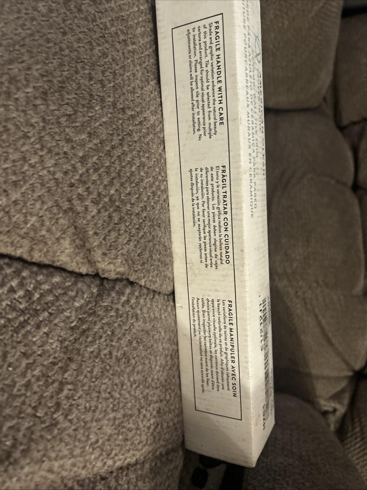 American Olean tile ceramic Wall tile trim 12 pieces per box HZO4 1/2 x 1/4 in