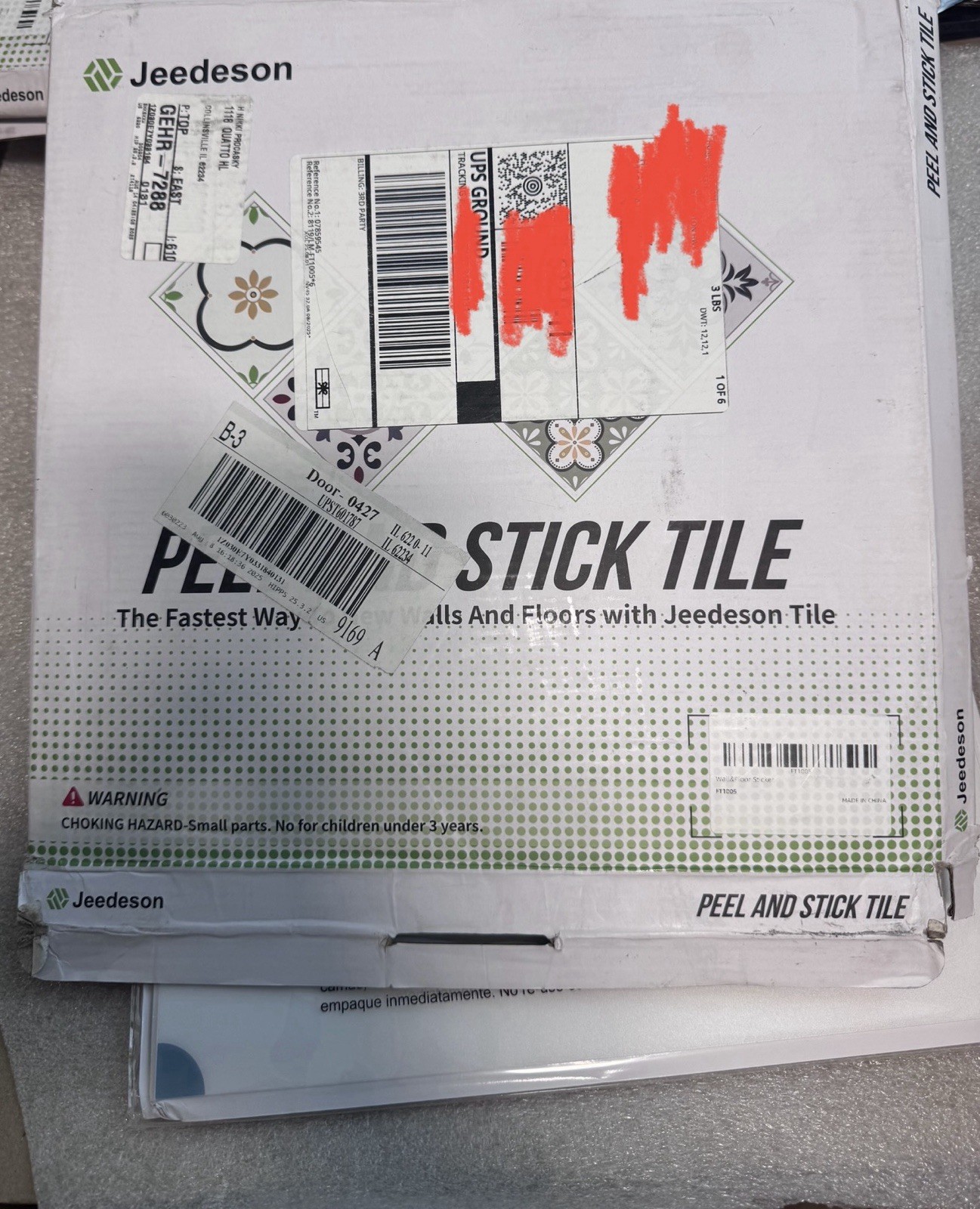 Green Vinyl Peel and Stick Backsplash, Wall Tile for Kitchen (10PKG/9.69sq ft)