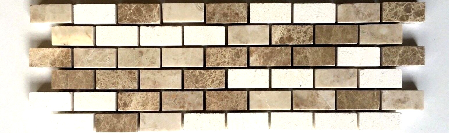 Brick Design 3 7/8″x12″ Decorative Border Wall Floor Tile Backsplash Bathroom