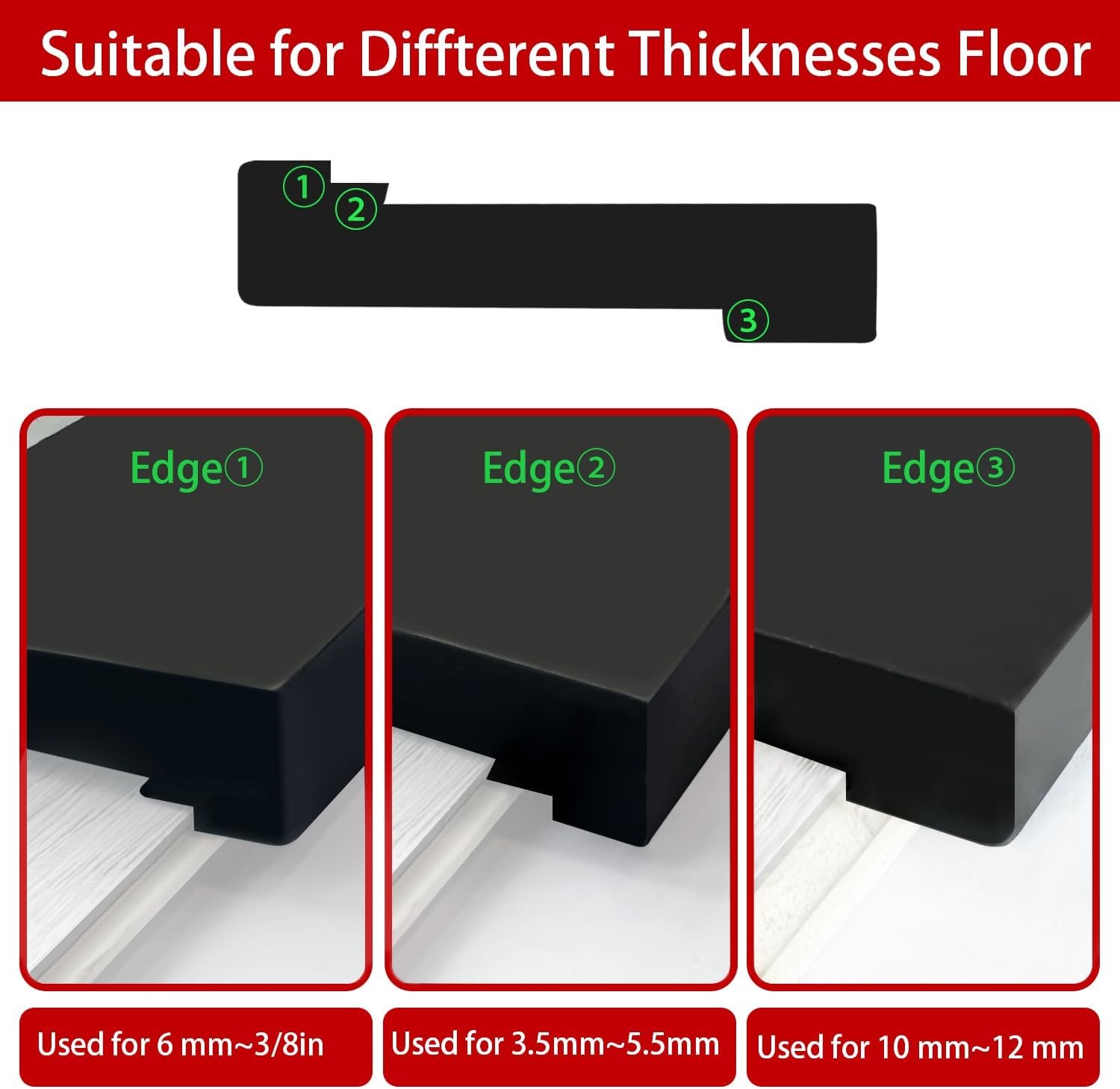 Tapping Block for Vinyl Plank Flooring, NAACOO Laminate Flooring Tools Black