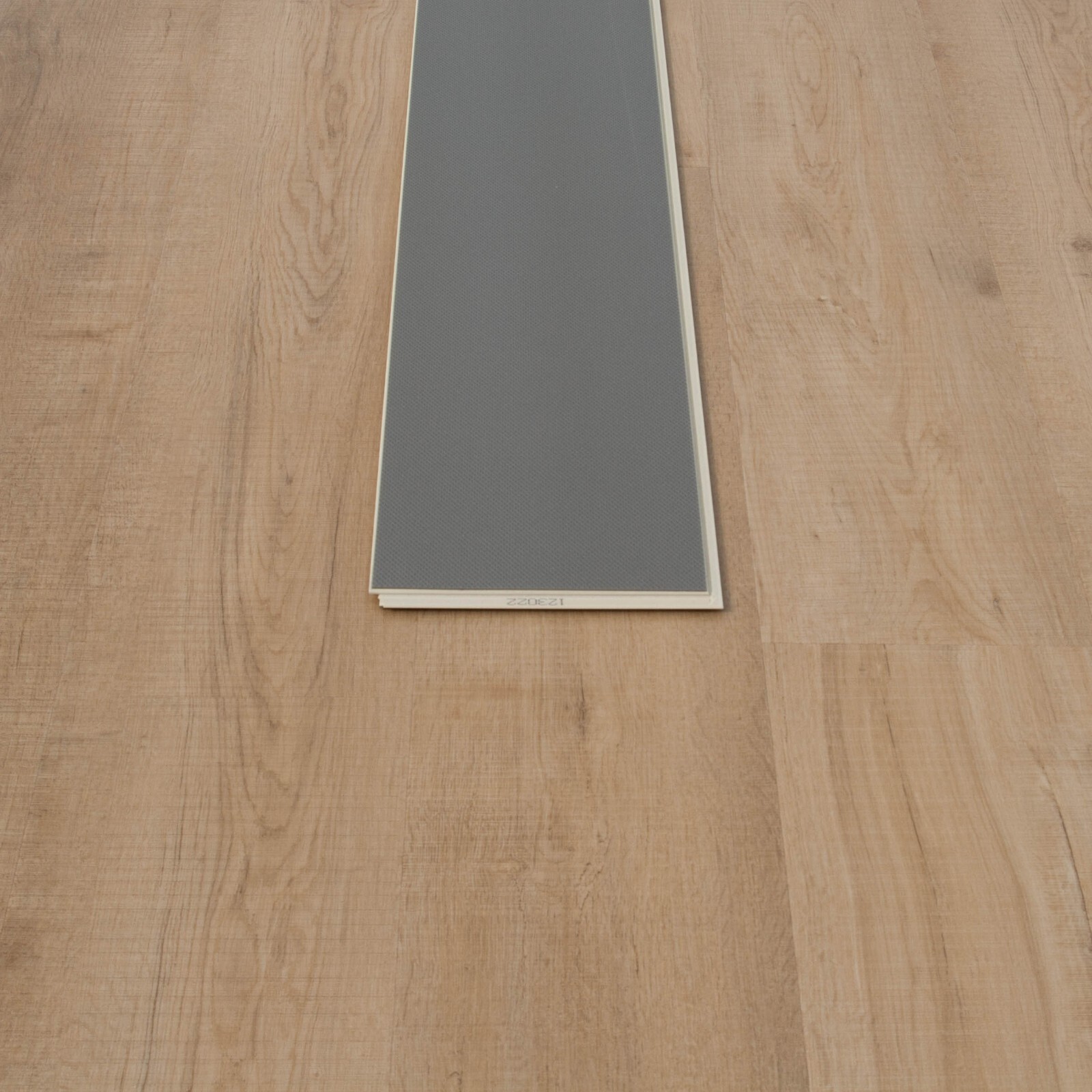 8mm Pristine Luxury Vinyl WPC Plank With IXPE Rubber Pad Sample