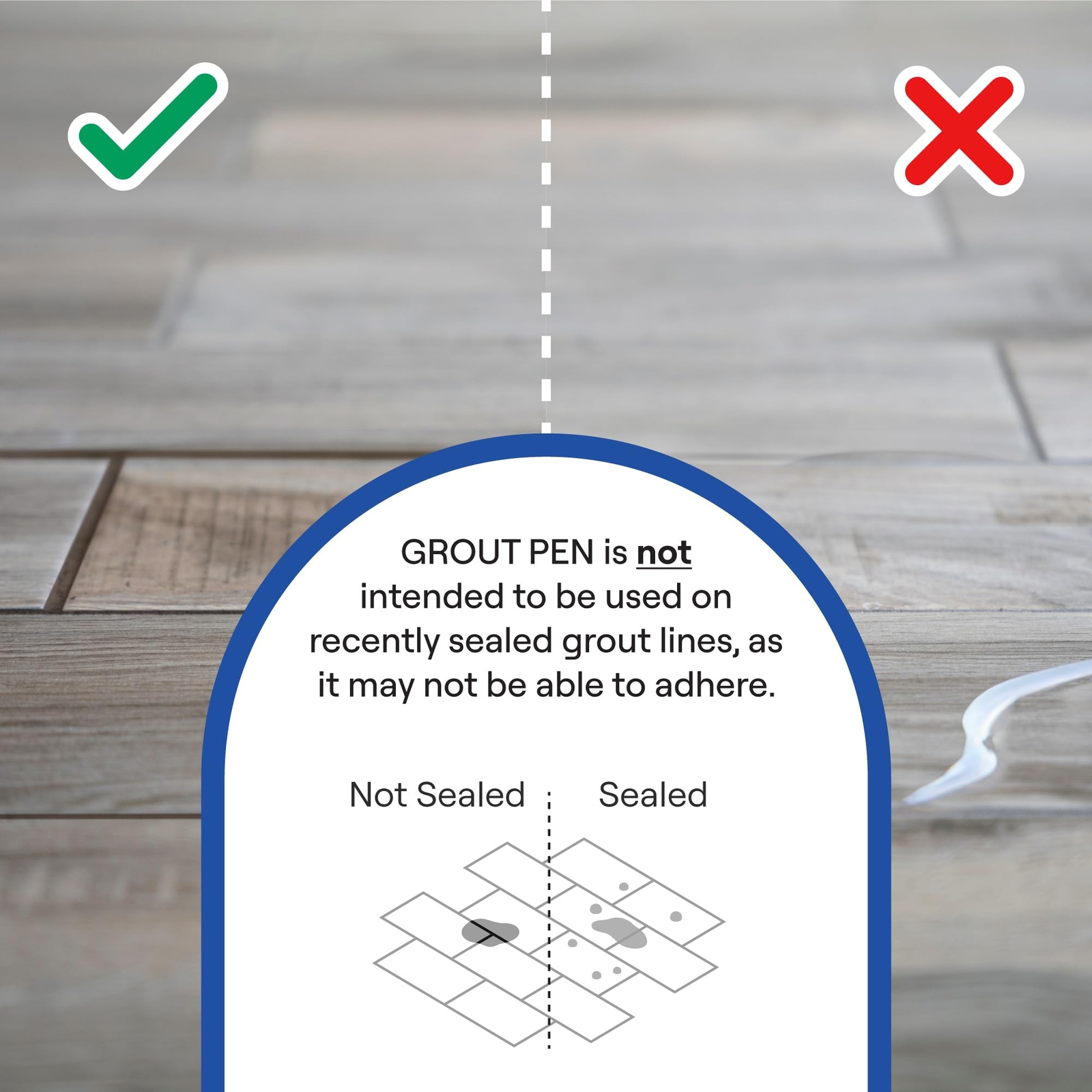 Grout Pen White Tile Grout Paint: Waterproof Grout Paint Pen, Whitener and Gr…