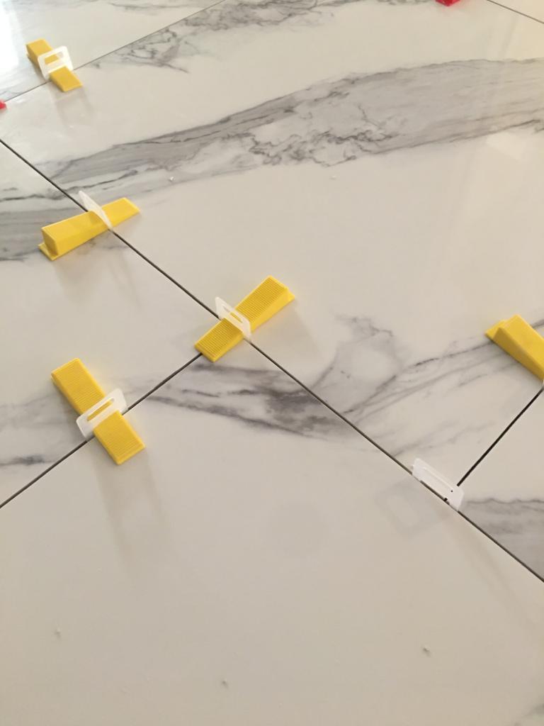 3000 Clip Tile Leveling System Floor Wall 3.0mm 1/8 Tile Spacer Tiling Tool