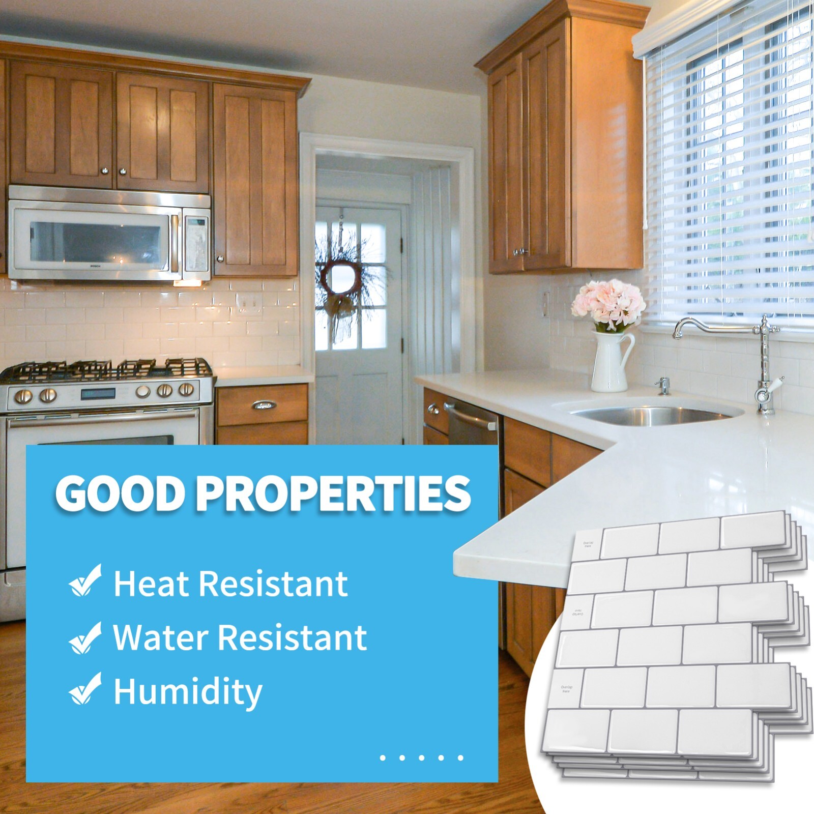 Art3d Peel and Stick Backsplash 12×12 inch Self-Adhesive Subway Wall Tiles(10P)