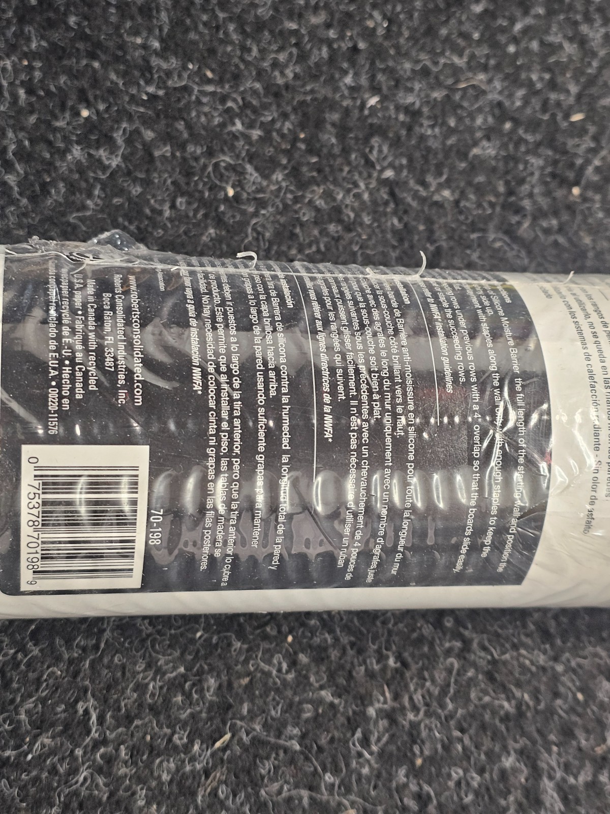 ROBERTS 70-198 31.5″x 76.25′ 6mil Silicone Moisture Barrier Underlayment