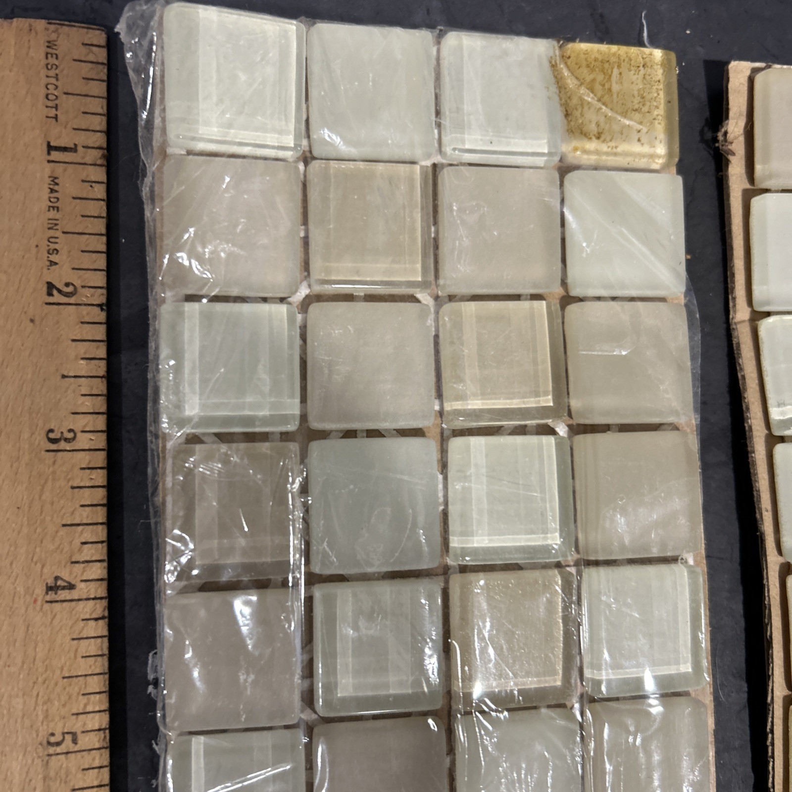 Mosaic Glass Tile 1″x1″ 1×1 Sheet Cosmopolitan Backsplash Accent Used Partial