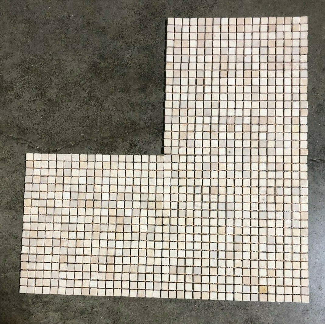 12×12 Tile Mosaic Jerusalem Gold Remodel Stone Backsplash (1 Sheet) T-39