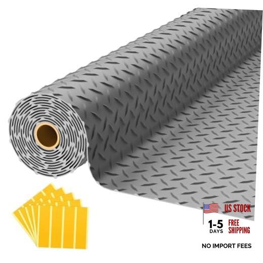 Garage Floor Mat, 2.8mm Thickened PVC Flooring Roll for Under Car, 8×20 FT Gray