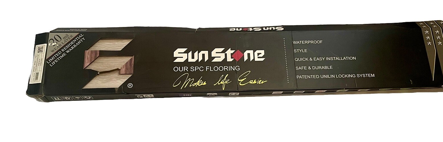 SunStone SPC Flooring In Rincon Valley 18.94SQFT 8PCs 48”x7”x5.5mm