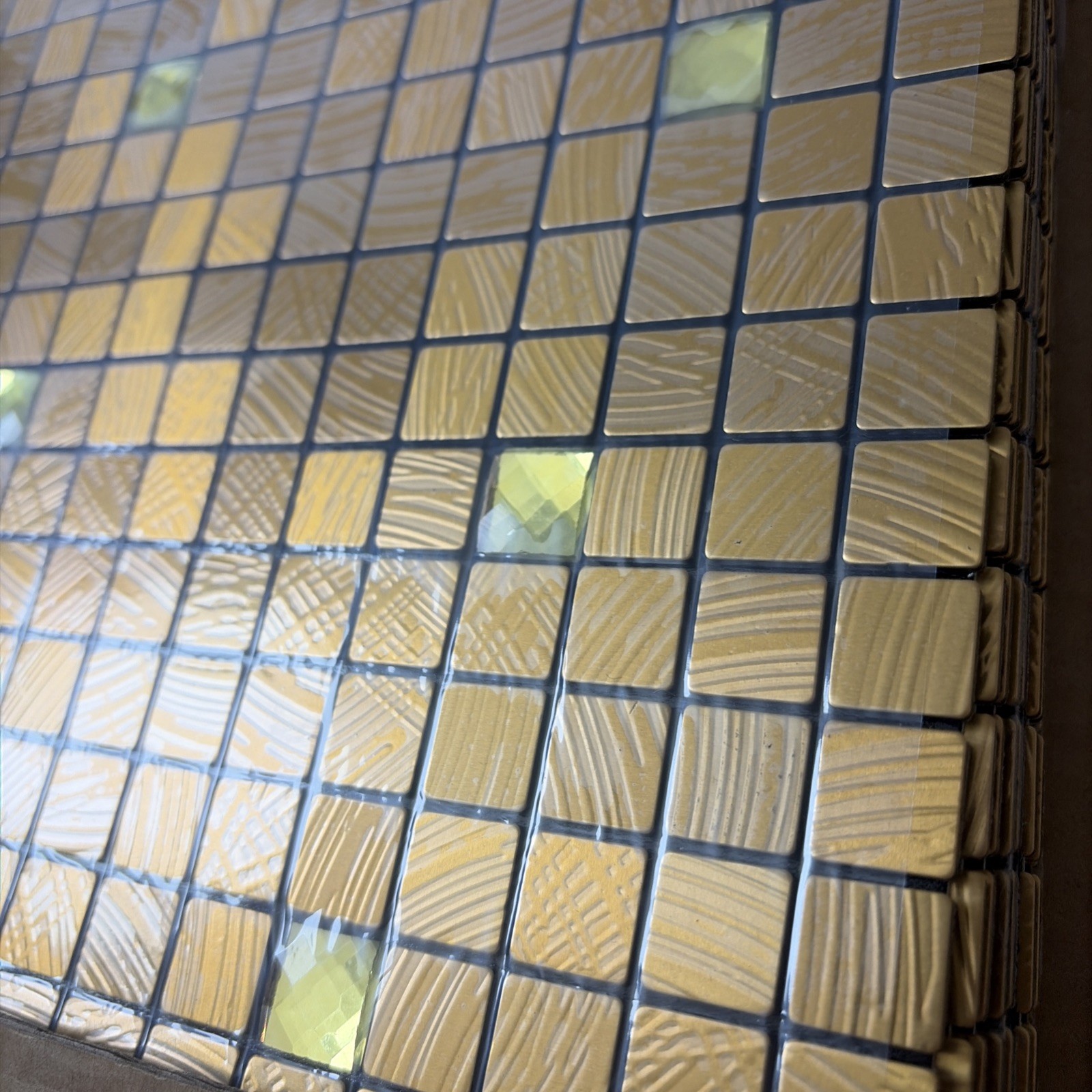 10-Sheet Peel and Stick Backsplash Tile, Self-Adhesive Aluminum 3D Wall Panels