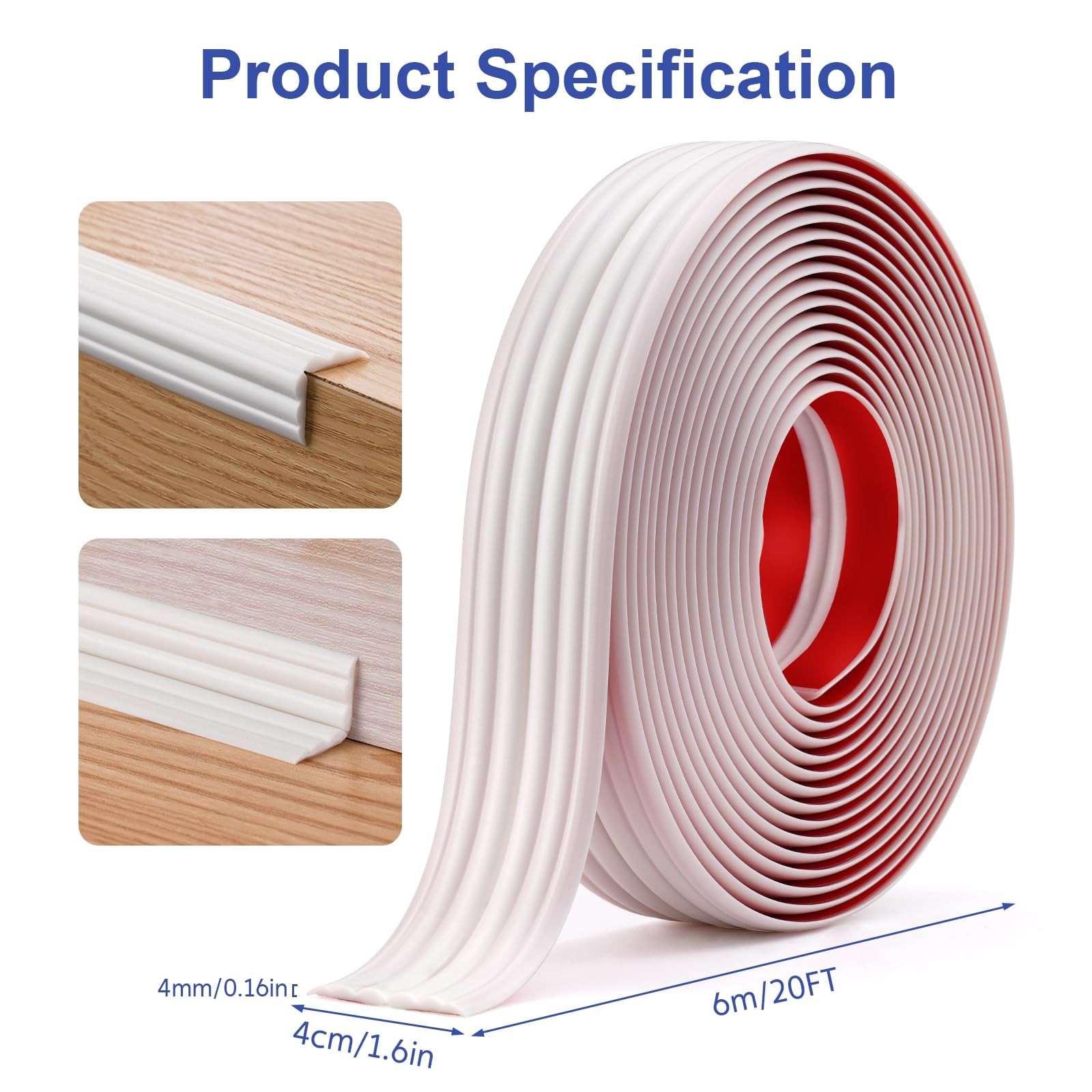 Wall Corner Protector, 10 ft Strong Adhesive Edge Guard for RVs, Campers & Ba…