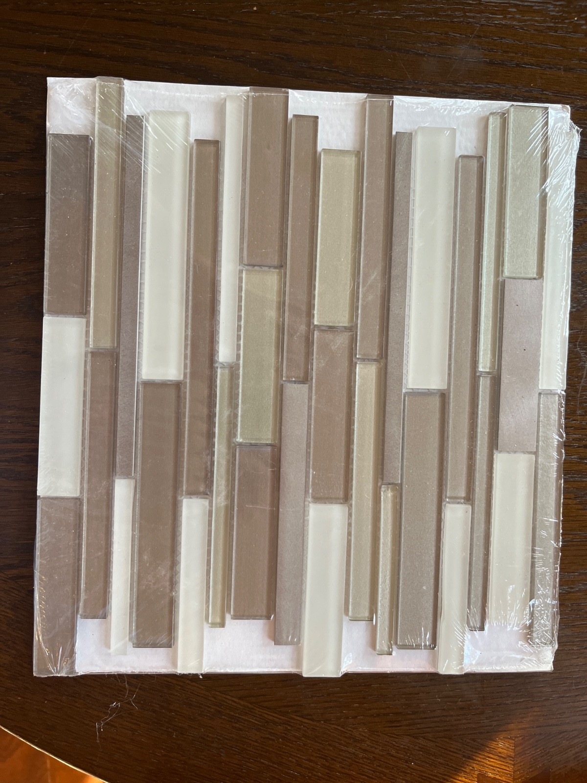 Elida Ceramica Coquina Ridge 12-in x 12-inGlossy Glass/Metal 1058257 Tile