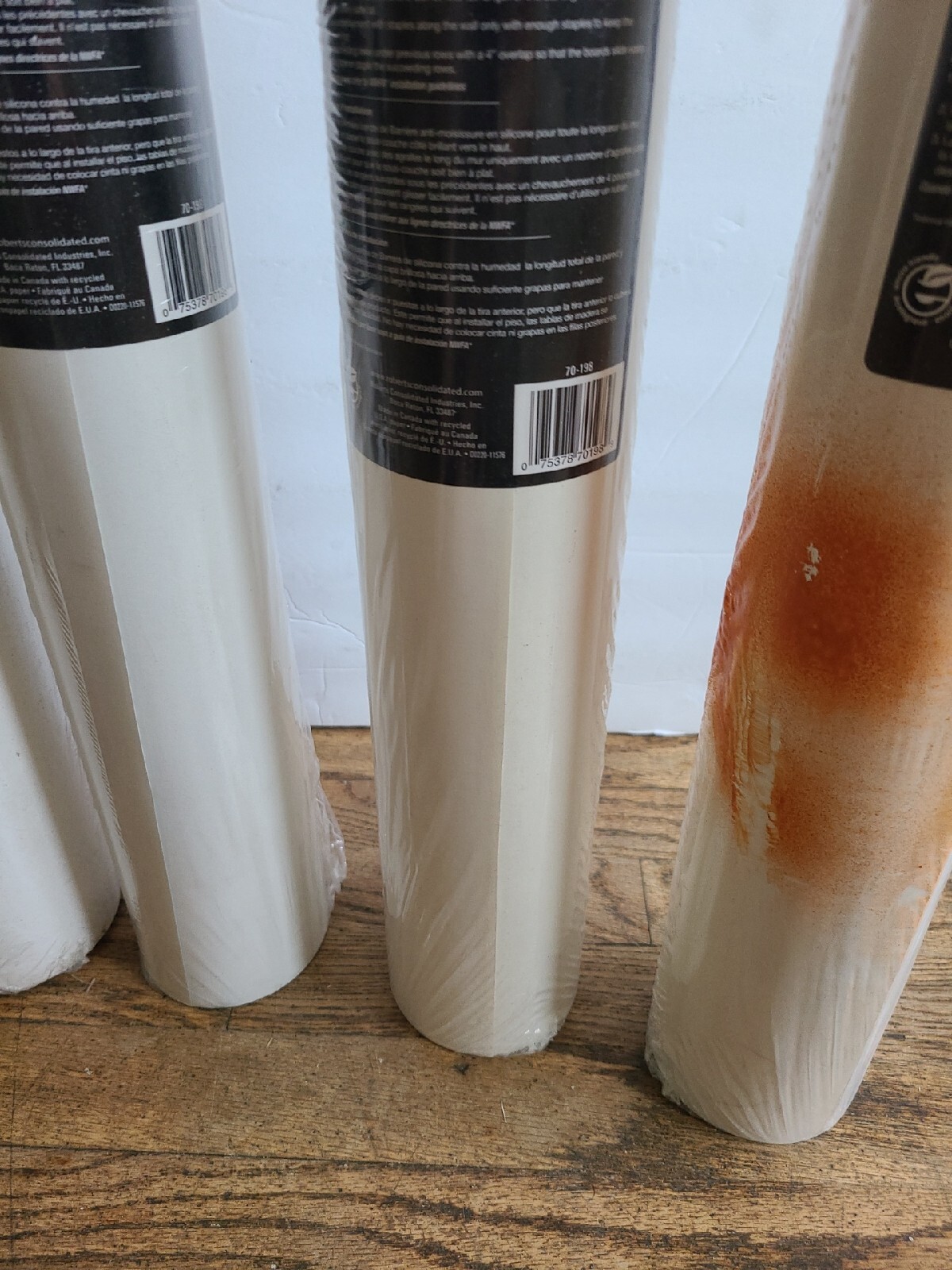 ROBERTS 70-198 Silicone Moisture Barrier 200 sq 31.5 in. x 76.25 ft. Lot of 4