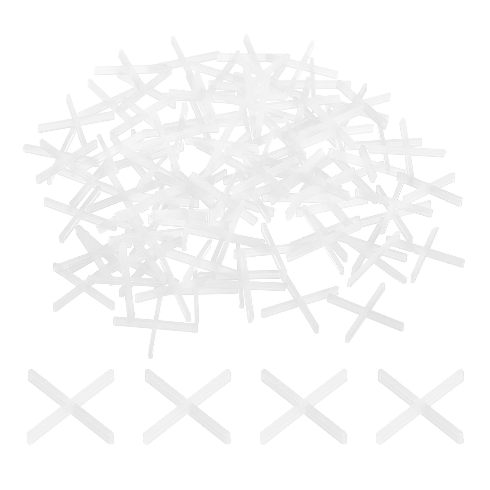 800Pcs Tile Spacers 1mm 1/32″ Cross Shape Wall Floor Tile Spacer White