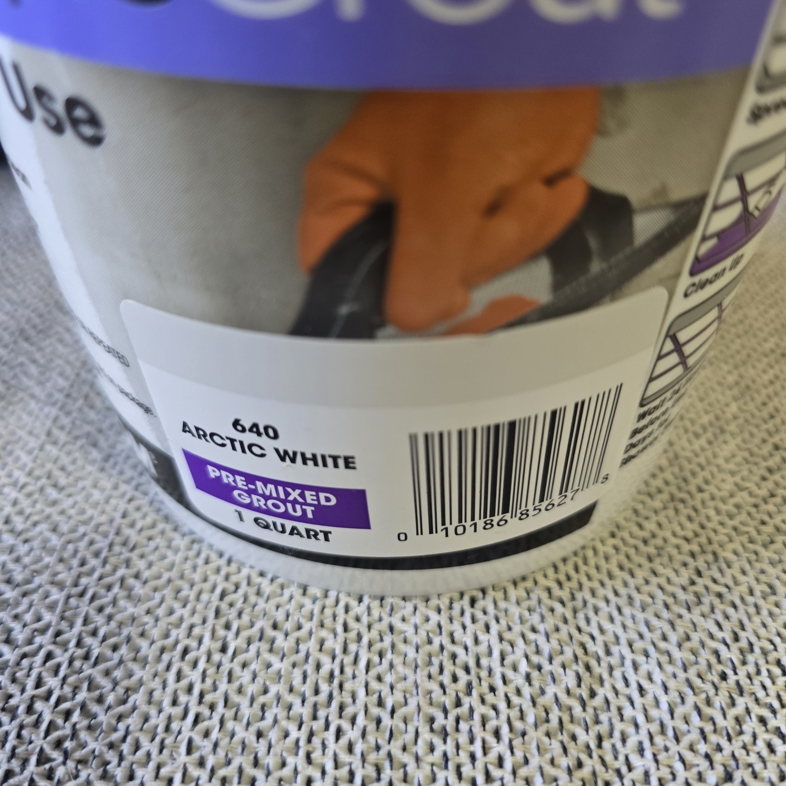 Simple Grout Ready To Use – Pre Mixed (1 Quart) Artic White