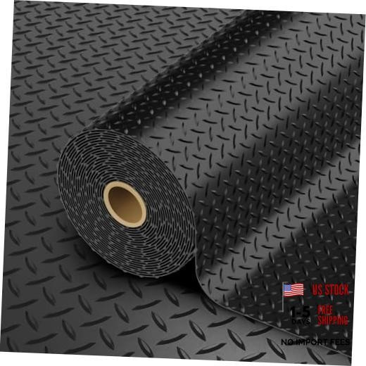 Garage Floor Mat, 2.8mm Thickened PVC Flooring Roll for Under 8×30 FT Black
