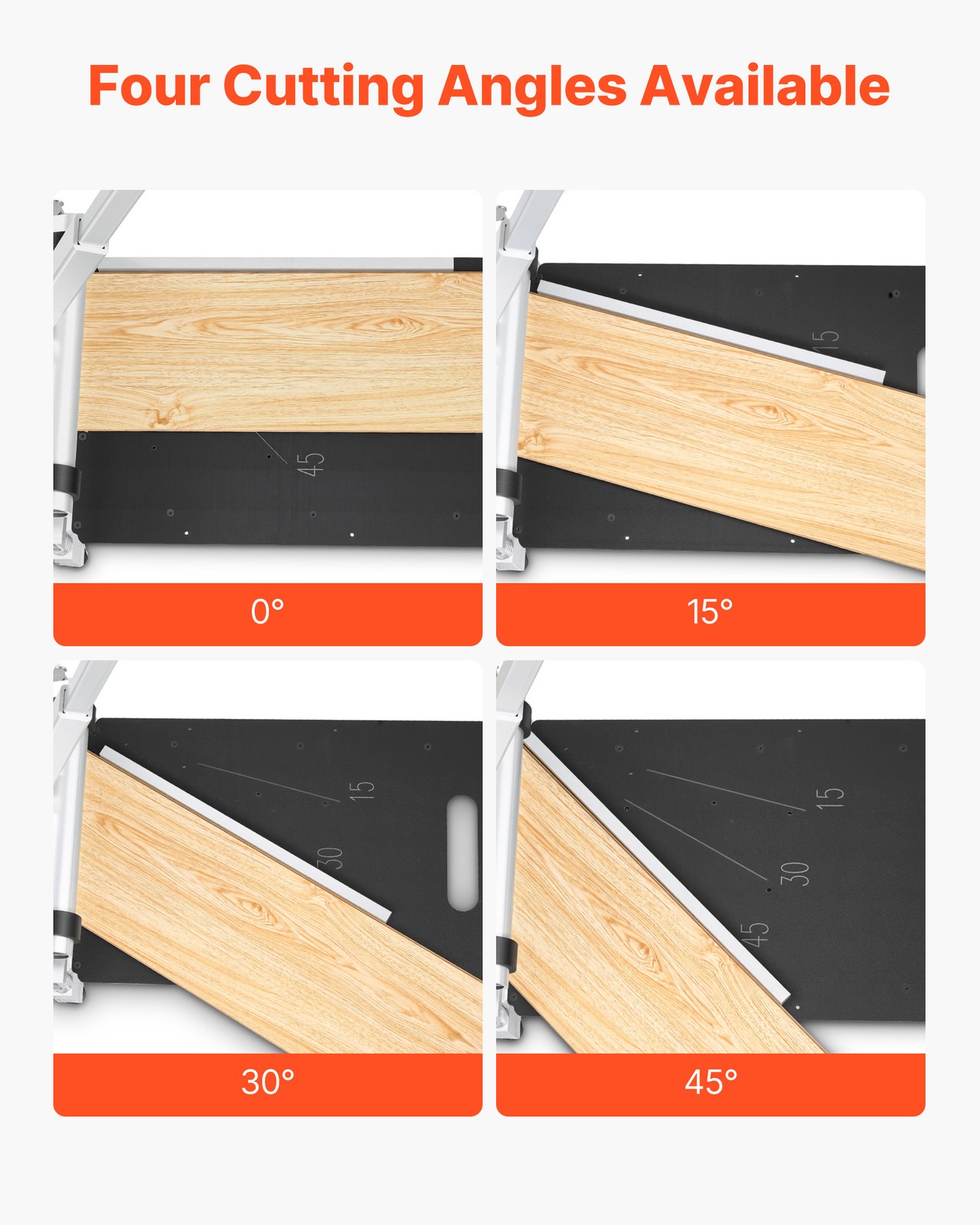 VEVOR 13″ Vinyl Floor Cutter 16mm Laminate Flooring Tool w/ Angle Settings