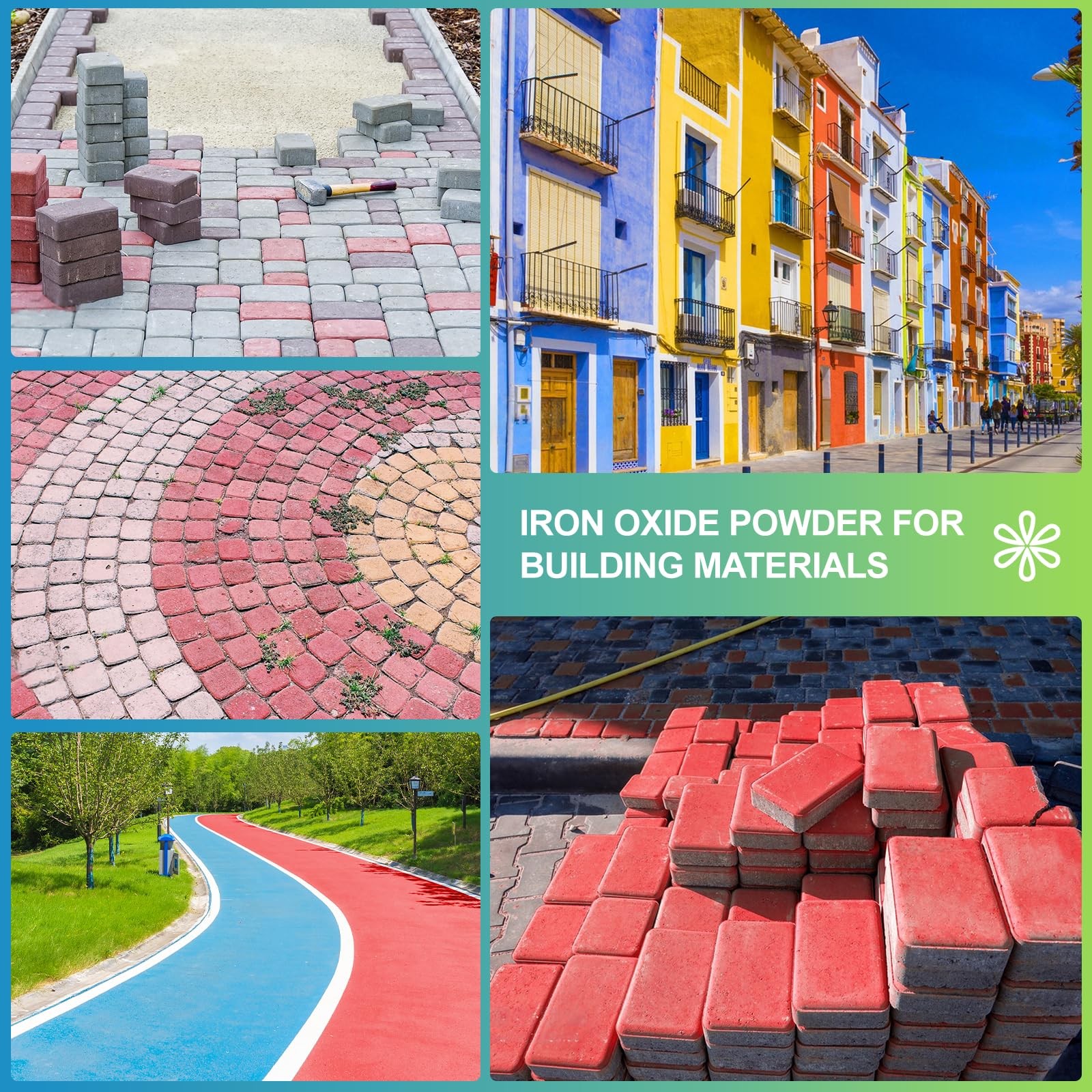 Concrete Pigment – Wine Red Iron Oxide Powder, Cement Color Dye for Tile, Pai…