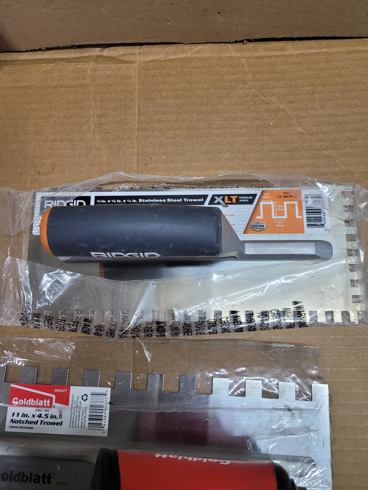 4 New Tile Trowels