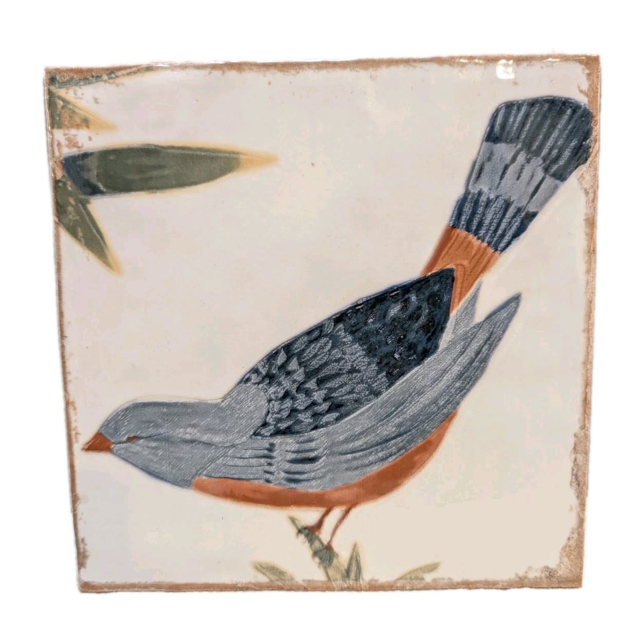 Angela Harris Sonata Decor Ceramic Wall Tiles 8×8 Bird Mural Lot of 2