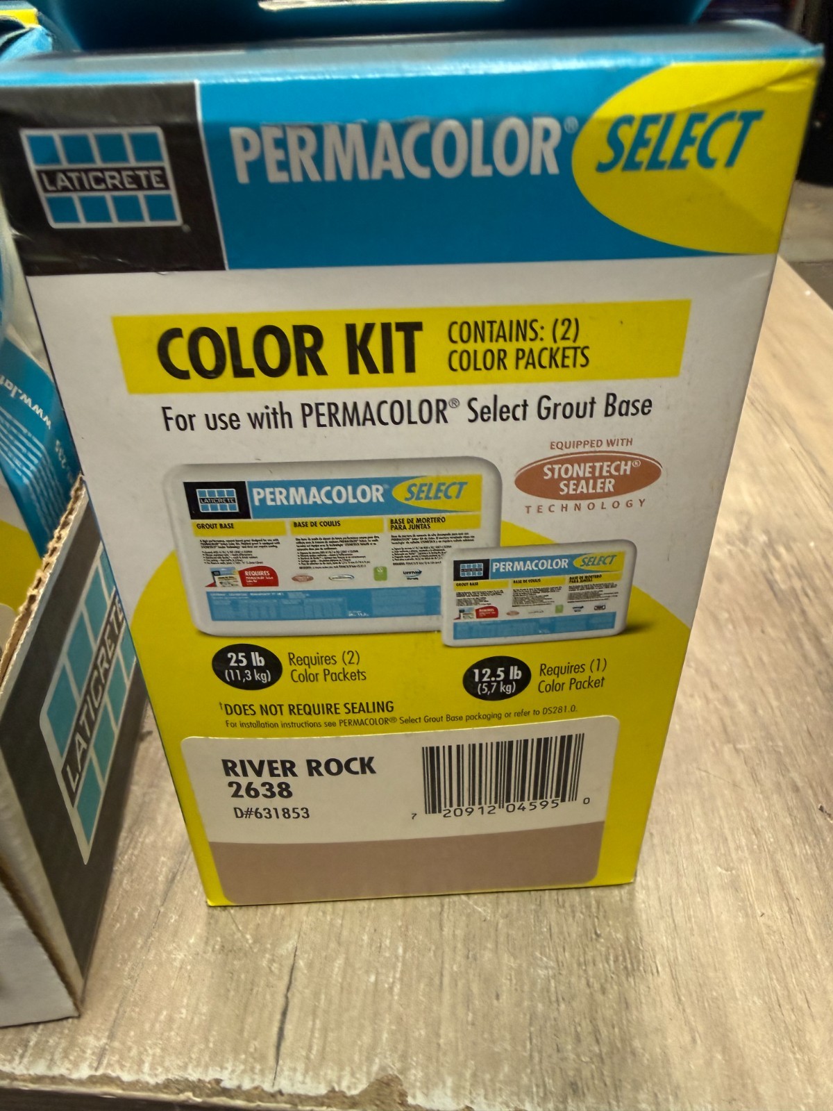 CASE OF 10 (2-Pk) Laticrete PermaColor Grout Color Kit 2638 RIVER ROCK NEW