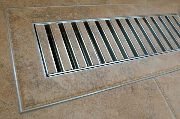 Chameleon Hard Surface Floor Vent Registers for Tile Hardwood &Laminate floors