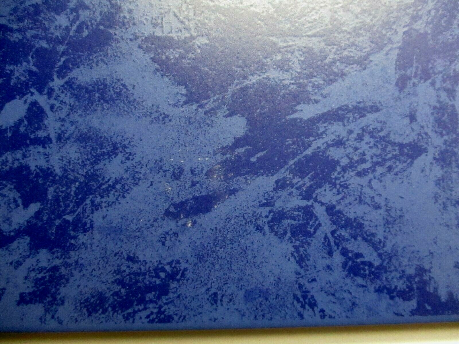 Villeroy Boch Germany 2003 Satin Swirls Dark Blue 1 Floor Tile 11-3/4″ Porcelain
