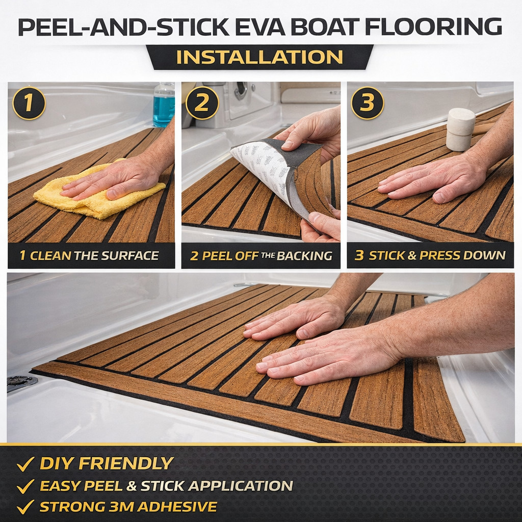 2019-2023 Bayliner VR6 EVA Boat Flooring Swim Platform Custom Fit Non-Slip