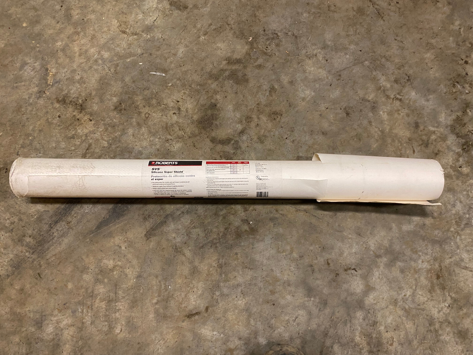 FLOOR Moisture Barrier 200 sqFT 31.5″x 76.25′ x 6 mil ROBERTS 70-198 Silicone