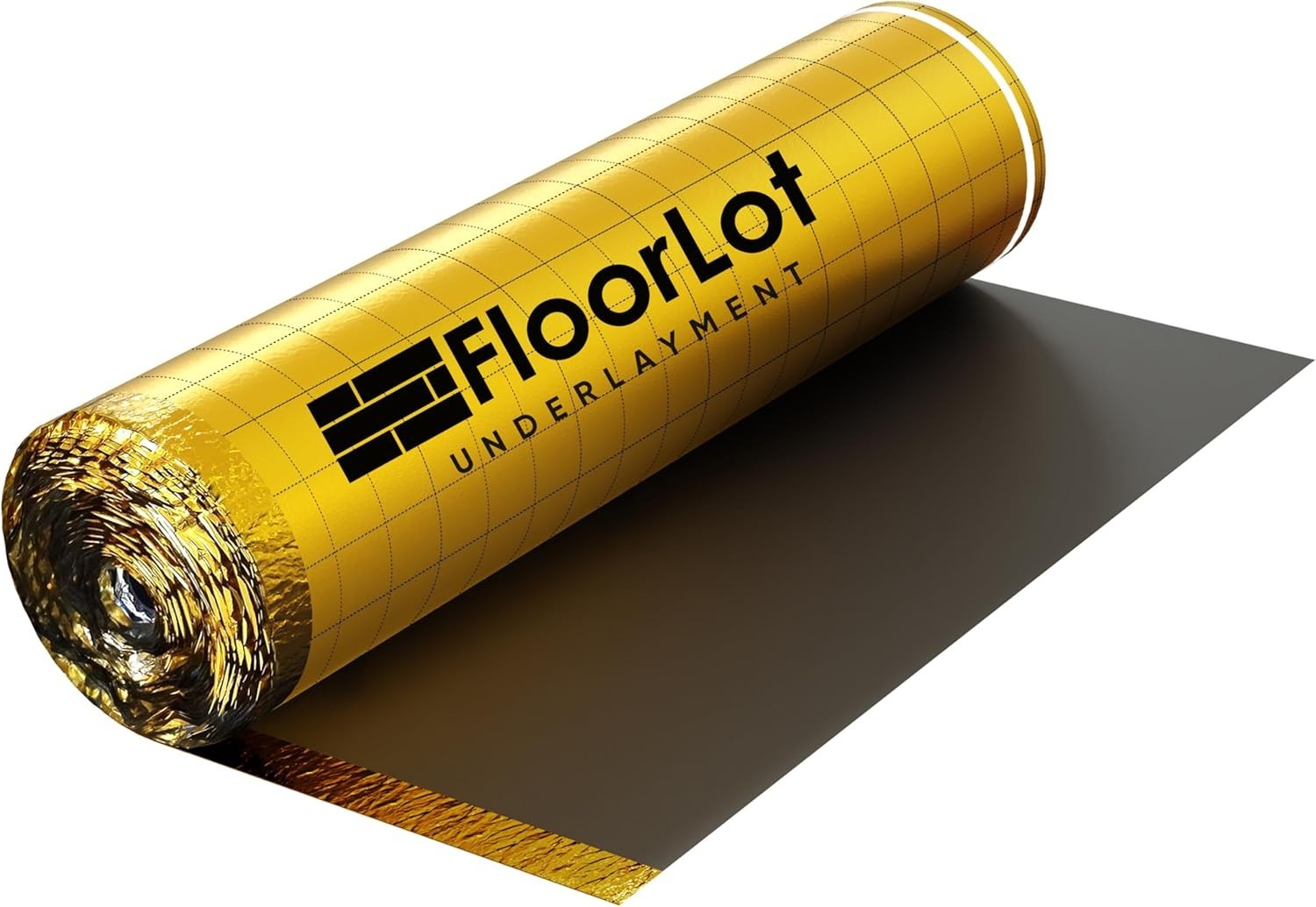 GoldMax 200 sqft Silent Underlayment – 3mm Thick with Built-In Moisture Barrier