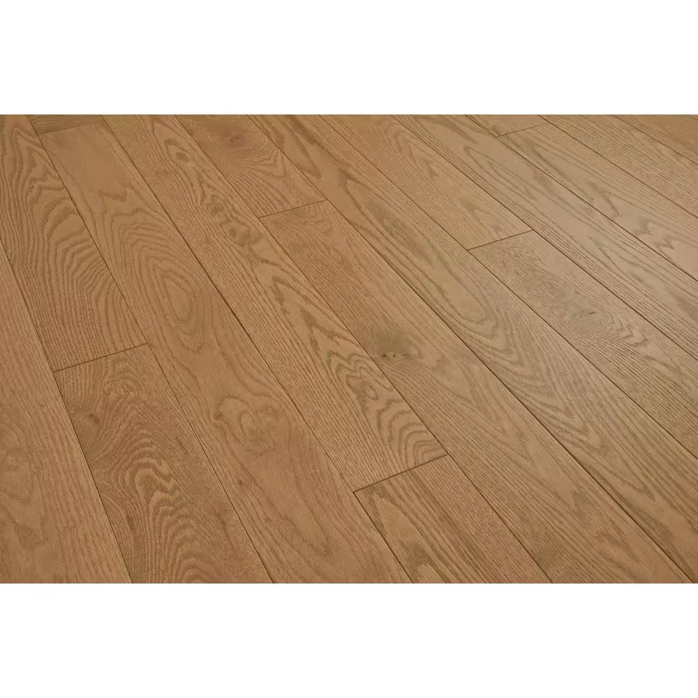 American Vintage Hazelnut Red Oak 3/4 In. T X 5 In. W Wire Brushed Solid Hardwoo