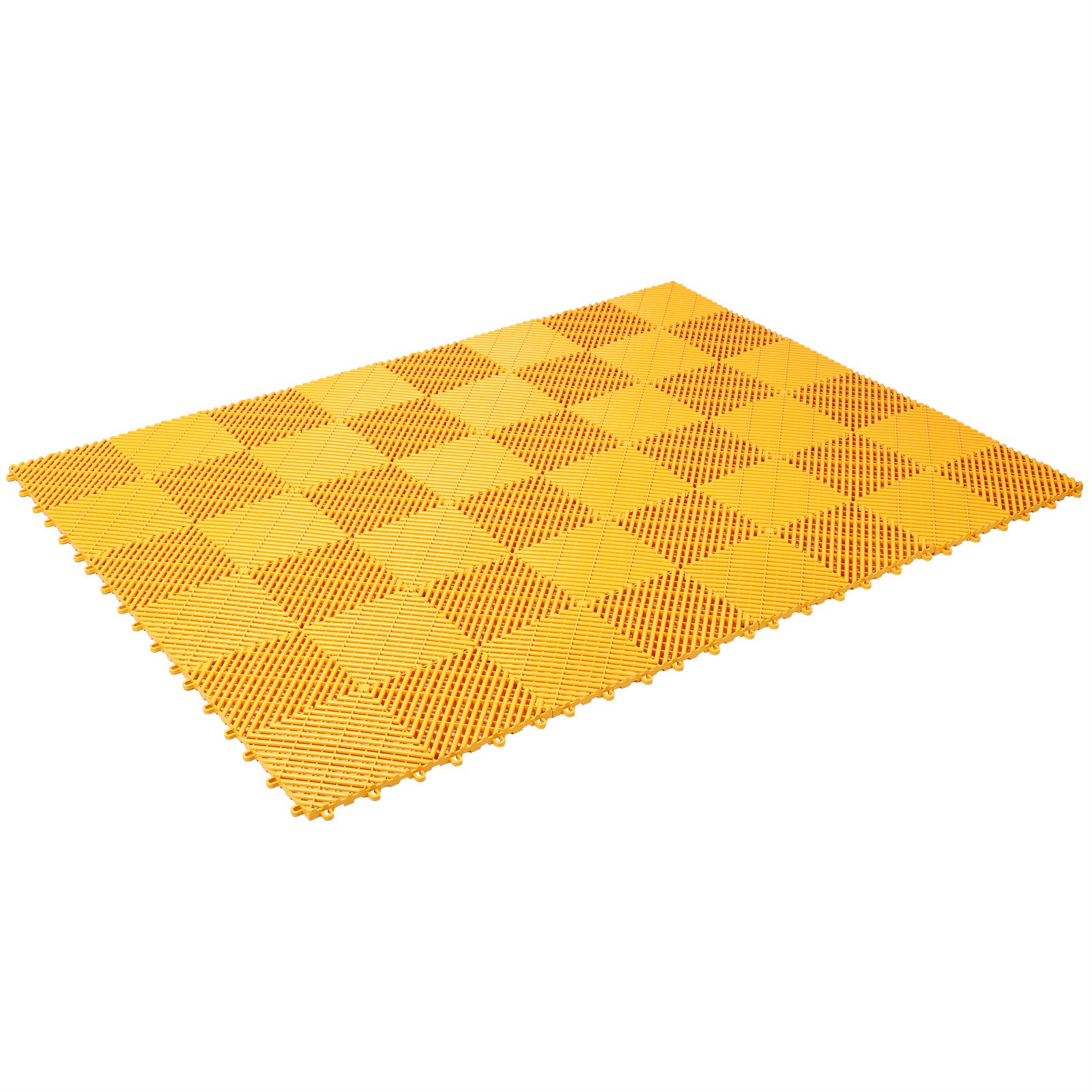 25pcs 15.6×15.6″ Plastic Interlocking Modular Garage Flooring Tile Drainage Tile