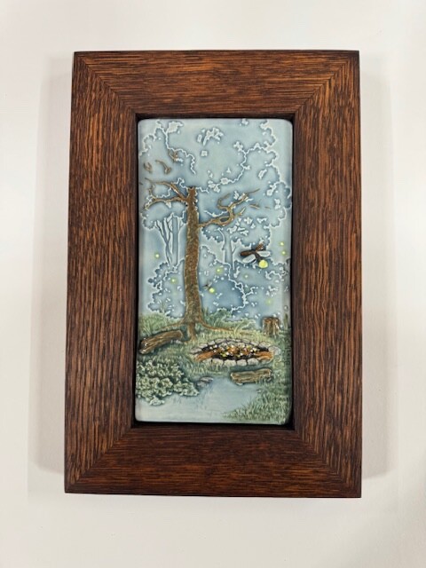 Medicine Bluff Embers Art Tile Craft Mission Style Family Woodworks