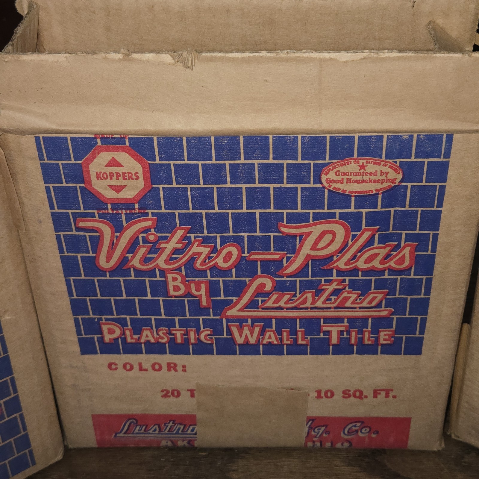 MCM Plastic Wall Tiles Light Pink 50 Square Feet 100-8.5×8.5″ Lustro Vitro-Plas